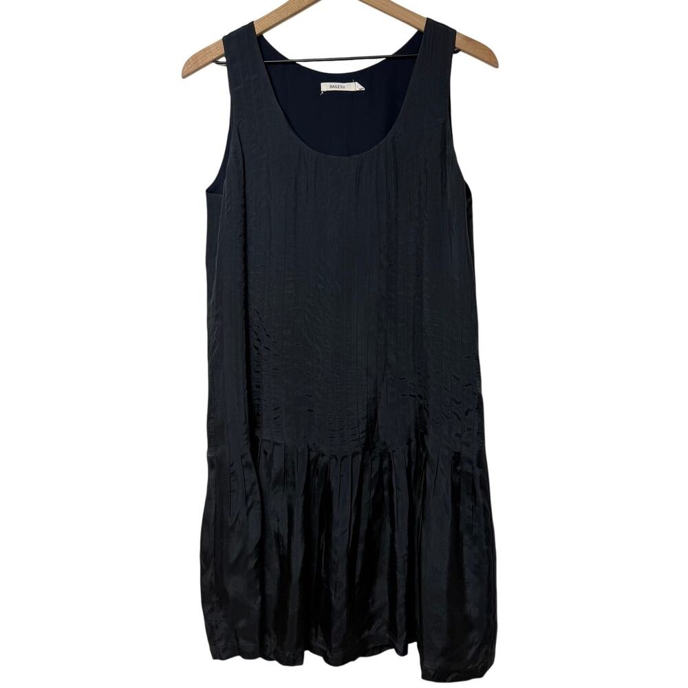 Bailey 44 Drop Waist Pintuck Flapper Dress Women's Size Medium